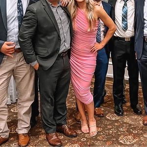 Norma Kamali Diana Dress in Candy Pink XS